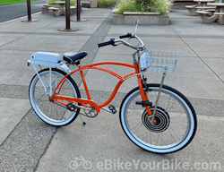 Orange eBike BeachCruiser
